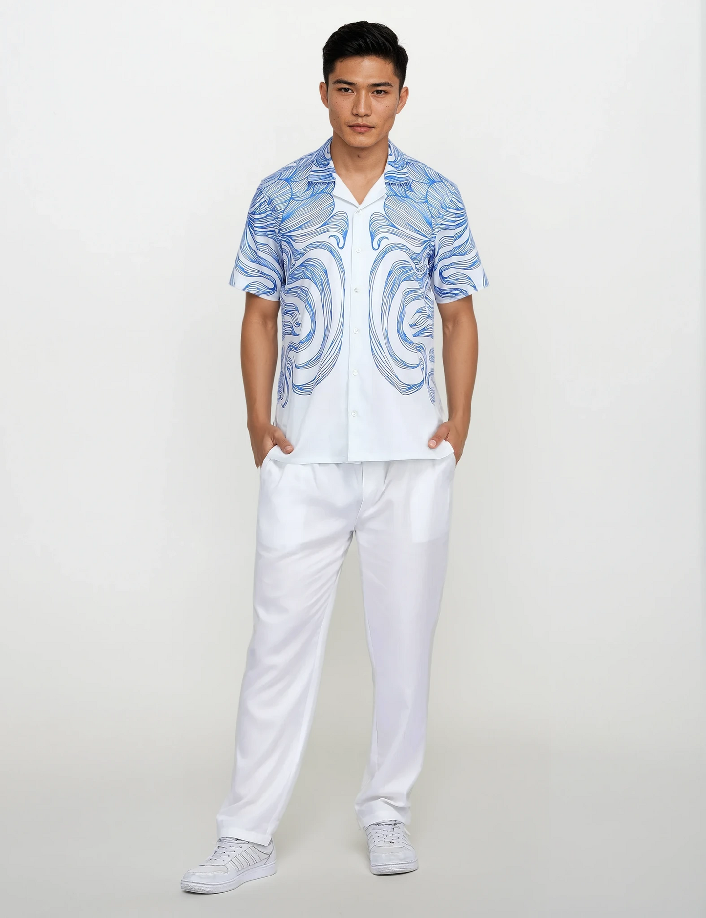 Song of River White Luxury Shirts for Men