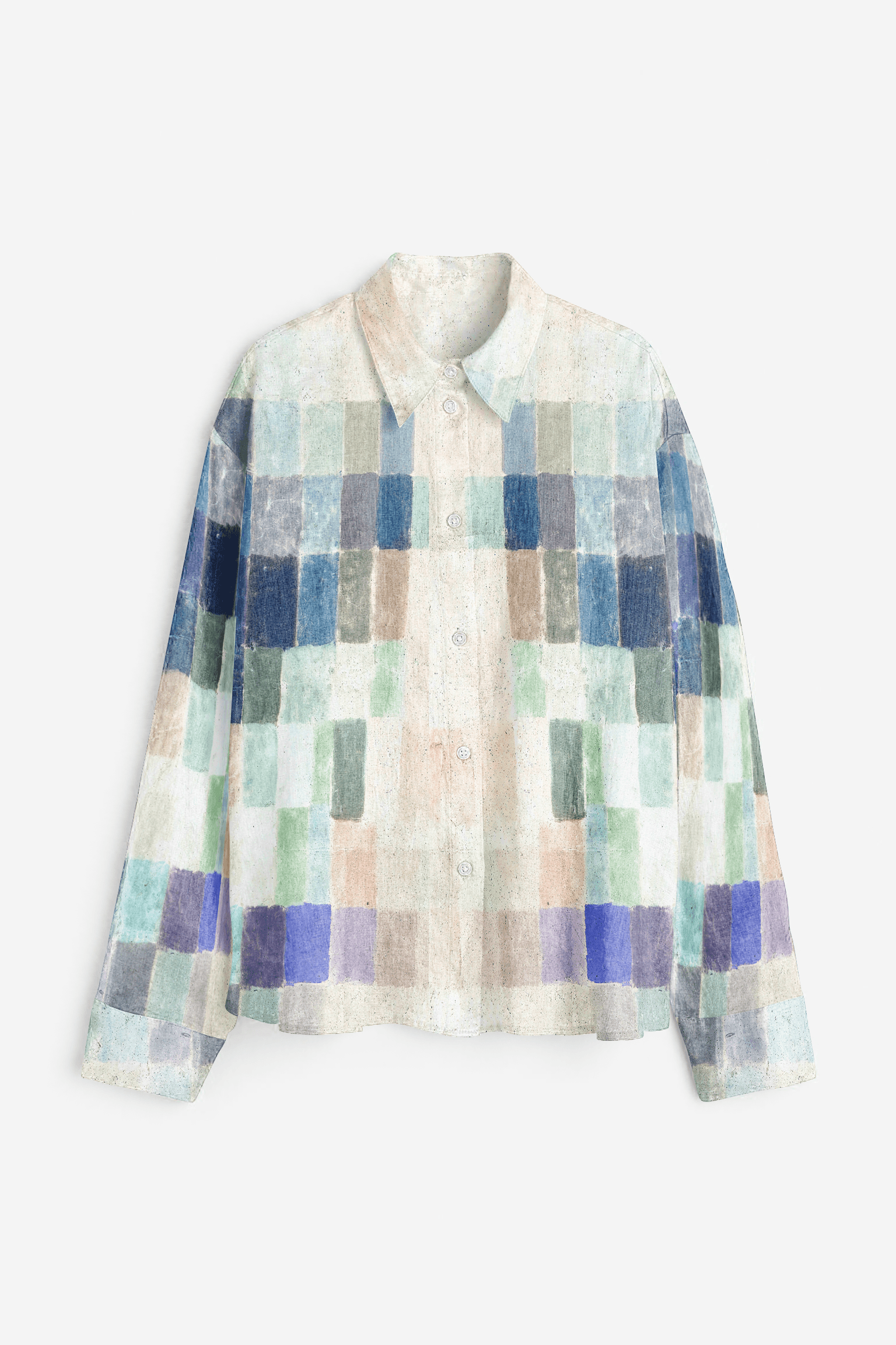 Shaped Knit Tee in Mosaic Gris